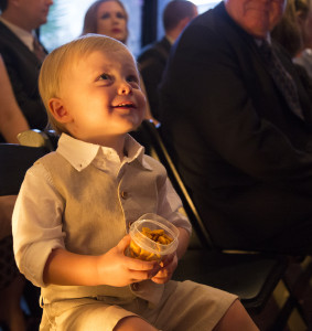 Snacks were the key to lasting through the ceremony.